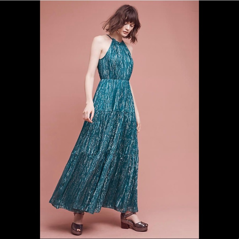 Ranna Gill Blue Tinsel Dress